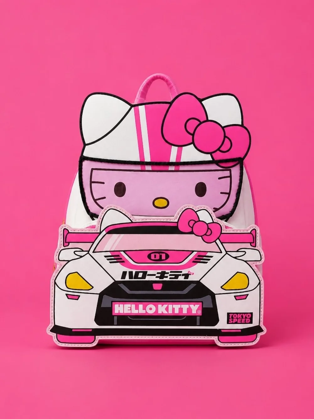 Loungefly Sanrio Hello Kitty Tokyo Speed Racer Cosplay Mini Backpack